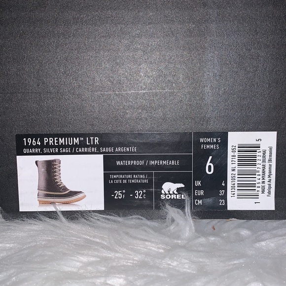 NWT In Box Sorel 1964 Premium LTR Boots Size 6 - Picture 5 of 16